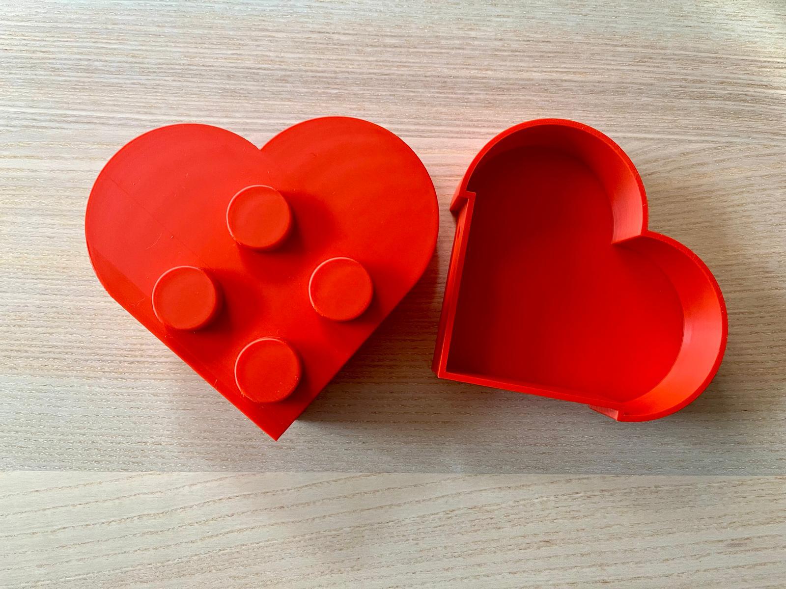 Caja Corazón Lego