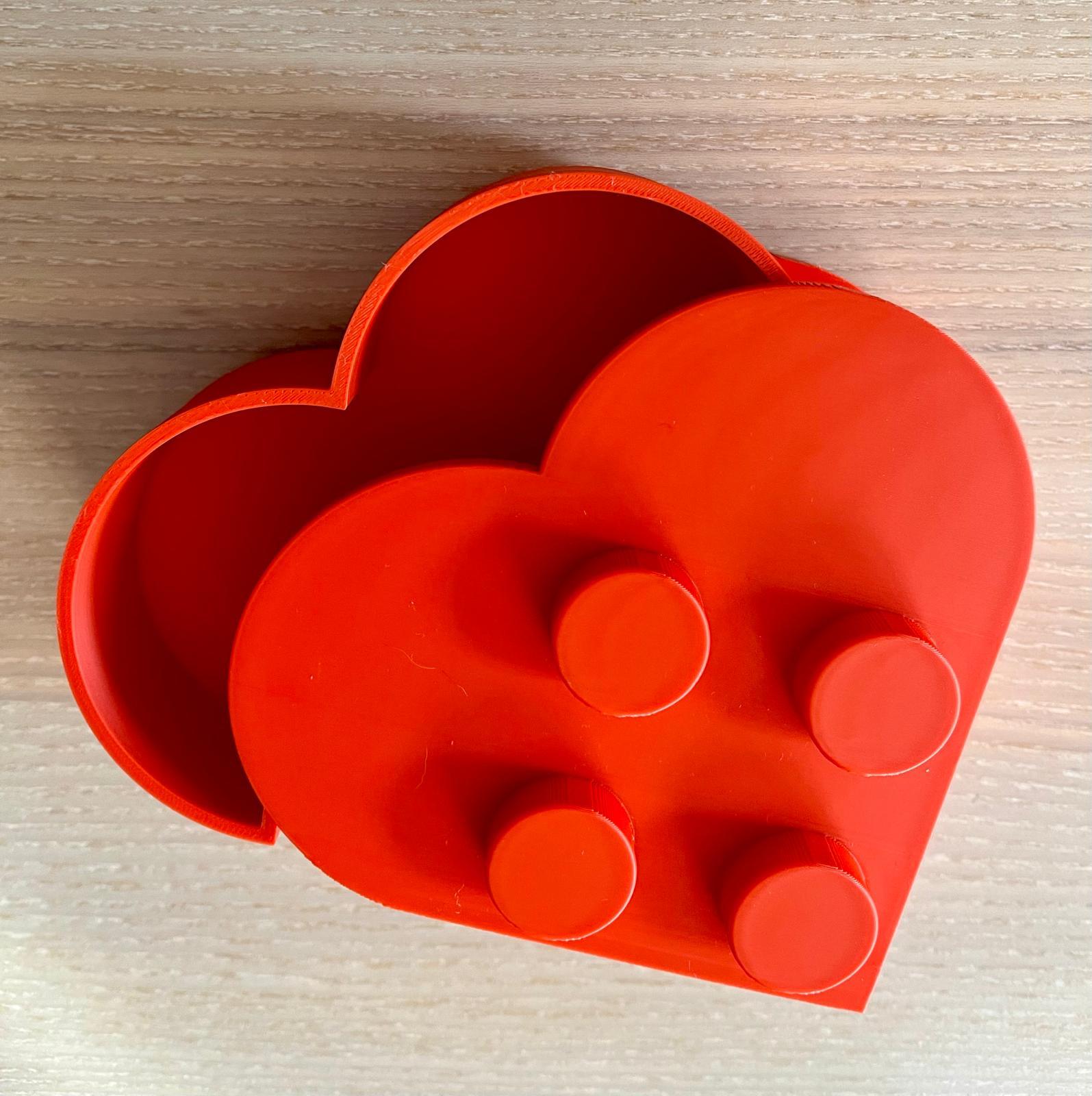 Caja Corazón Lego