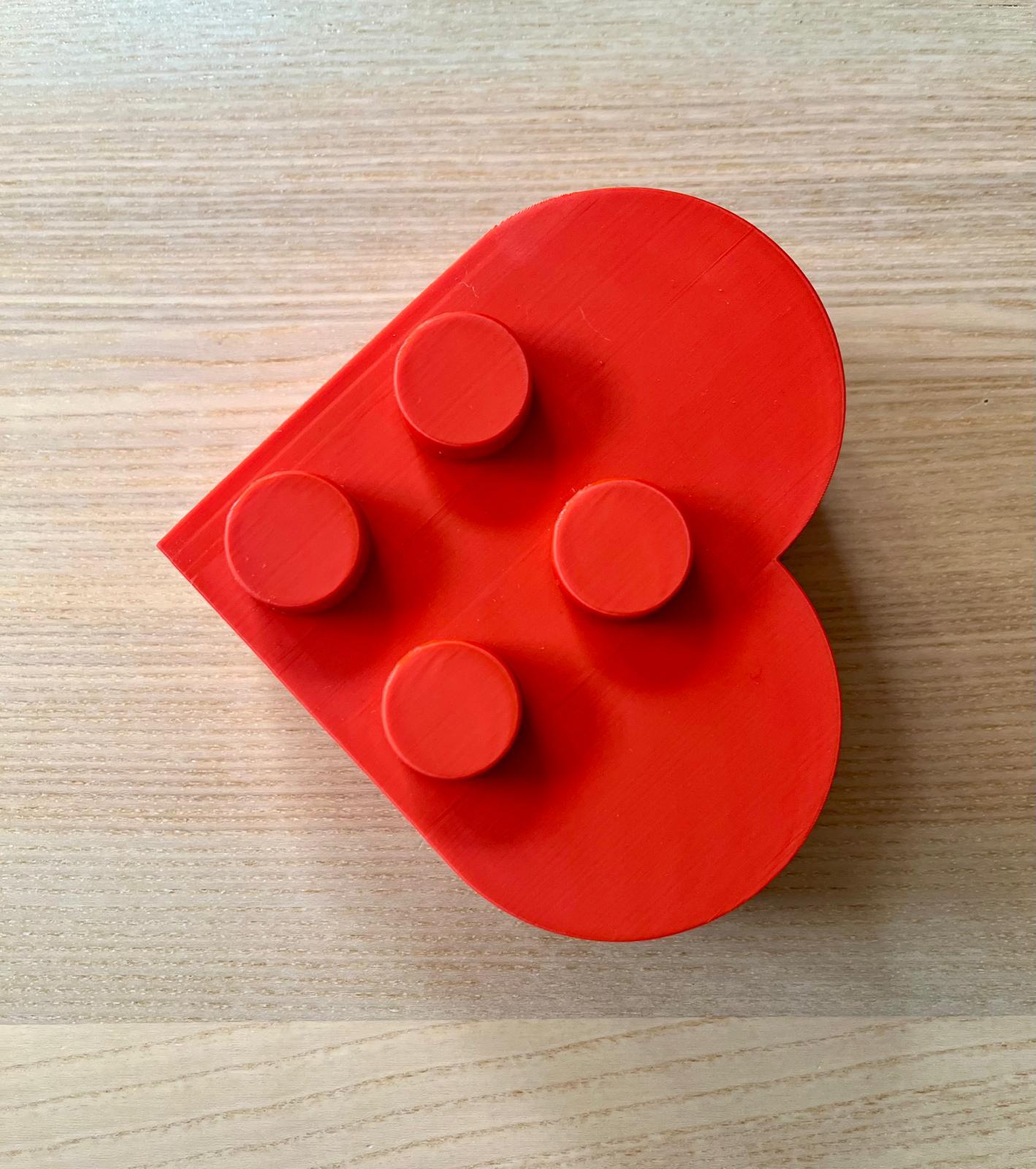 Caja Corazón Lego