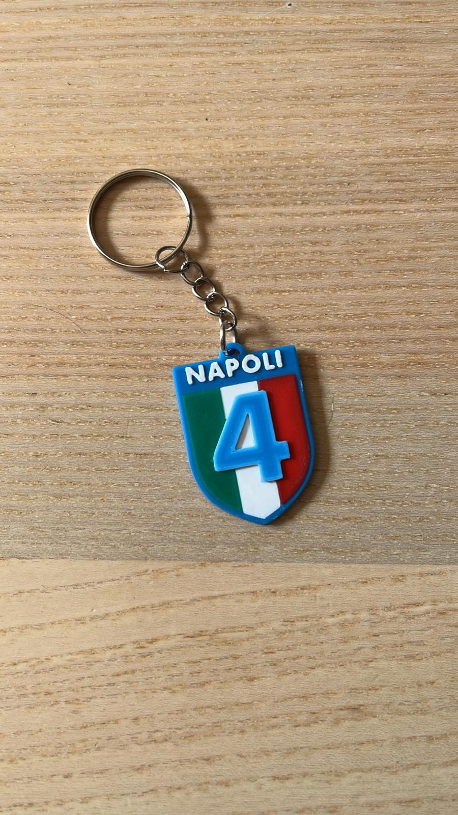 Llavero Napoli 4a Liga scudetto